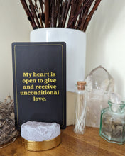 Load image into Gallery viewer, Gold-Dipped Raw Crystal Card Holder