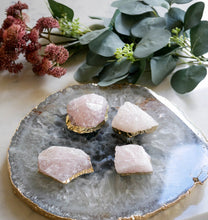 Load image into Gallery viewer, Gold-Dipped Raw Crystal Card Holder